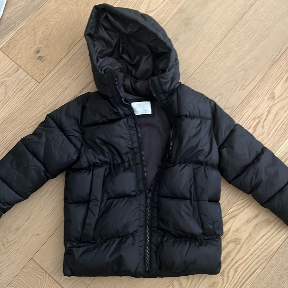 Zara black puffer jacket